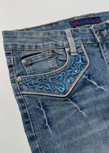 Y2K Embellished Bootcut Jeans