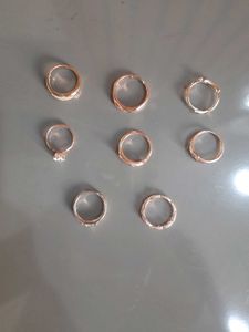 Ring Set - Rose Gold Tone - 6 Pieces