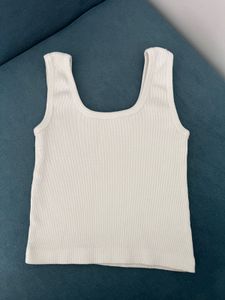 Ribbed Tank Tops - White &amp; Black