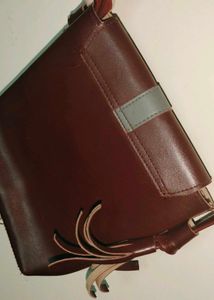Brown Leather Crossbody Bag