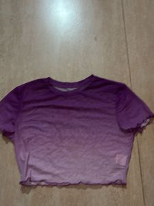 Pink Magenta Purple Crop Top