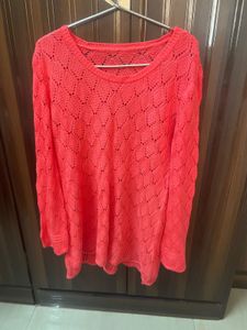 Coral Knit Sweater