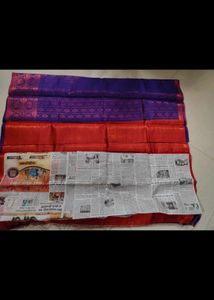 Rich Purple Brocade Saree new with tag fixed price