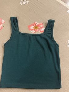Solid Square Neck Tank Top Bust-34/36