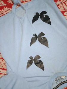 Light Blue Graphic T-Shirt
