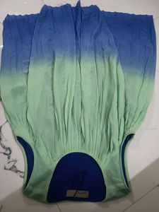 Ombre Pleated Maxi Dress