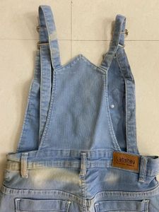 Denim Blue Dungaree with Shorts