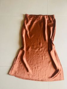 Satin Midi Skirt
