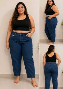 Plus Size Blue Jeans Denim