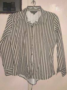 Chic Striped Button-Up Shirt