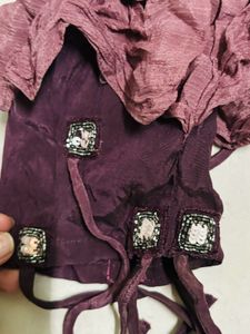 Embroidered Ethnic blouse and palazzo Set