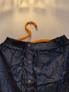 Denim Classy Button-Down Skirt