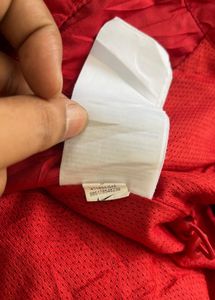 Nike Red Hooded Track Jacket