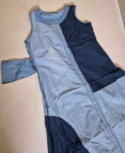 Patchwork Denim Dress