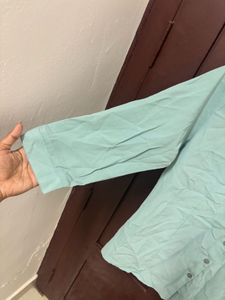 Classic Dark Green Button-Up Shirt | Women