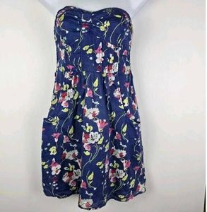 Floral Strapless Summer Dress