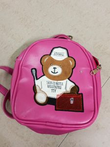 Pink Color School Bag For Playgroup Kid