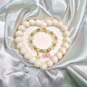 Elegant Beaded Bracelets Set (6 pcs)