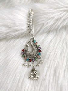 Peacock jhumka  sareepin