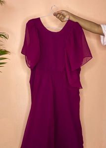 Gorgeous Embroidered Purple Gown