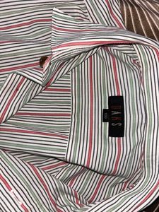striped crop and fitted shirt