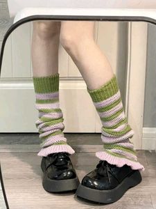 Cozy Knit Leg Warmers with Pom Poms