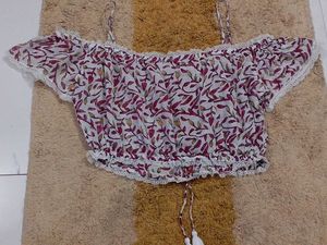 Boho Off-Shoulder Crop Top