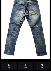 Men's Distressed Blue Denim Jeans