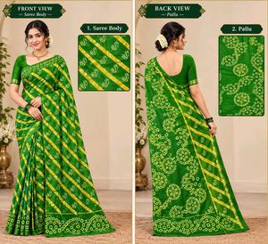 Sungudi cotton single cross sarees