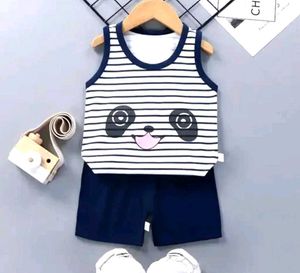 Kid's Cotton Blend Top and Bottom Clothing Set