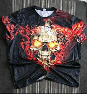 Men's Graphic Skull Print Tshirt