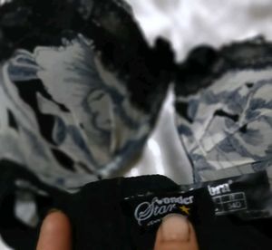 Floral Print Lace  Bra