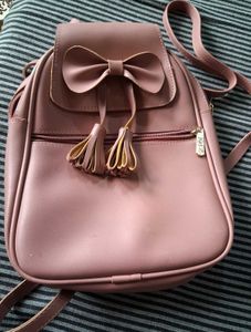 Chic Pink Backpack with Tassels