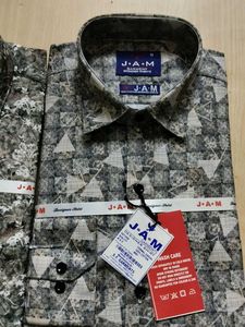 Stylish JAM Men's Printed Shirts (Set of 2)