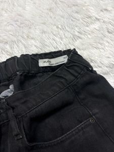 Black Wide Leg Cargo Pants