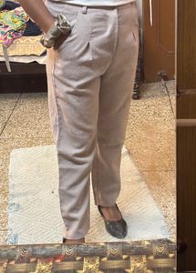 High-Waisted Pleated Wide-Leg Pants