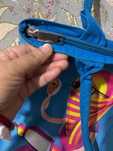 Unique Blue "i for India" Tote Bag