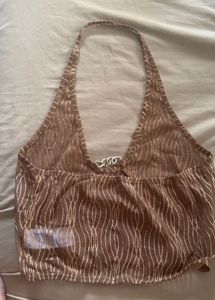 Lace Halter Neck Crop Top