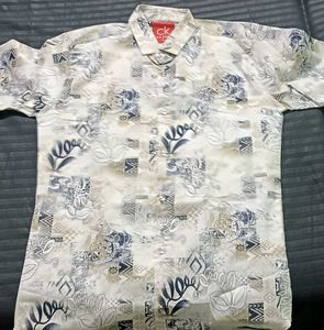 clean kelvin full sleeves white t shirt with multi