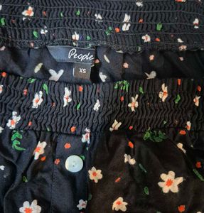 Black Floral Off-Shoulder Top