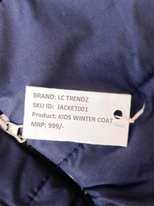 Kids Winter Jacket For 4-5 Years