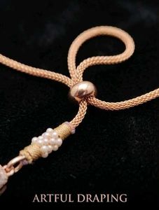 Rose Gold necklace and earring set