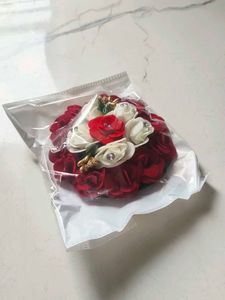 Elegant Floral Hair Bun Accessory