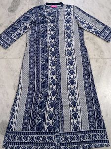 Blue And White Kurta