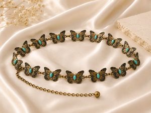 Vintage Butterfly Charm Belt