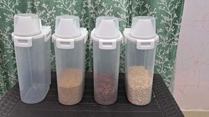 Plastic Grocery Container(Pack Of 2)