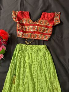 Vibrant Green Lehenga Choli Set