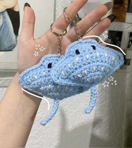 Crocheted Stingray Keychain Set