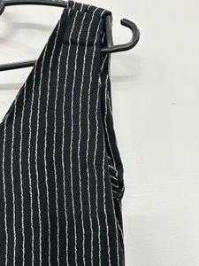 Boho Black Striped Wide Leg Summer Jumpsuit