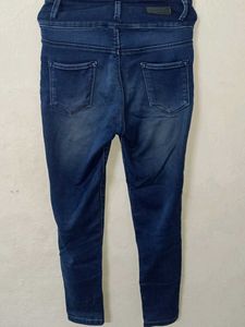 High Waisted Blue Denim Jeans